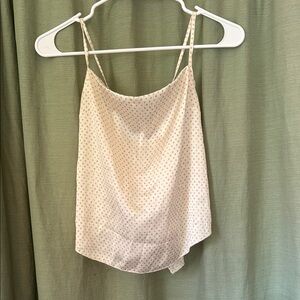 Free People Cream Polka Dot Camisole